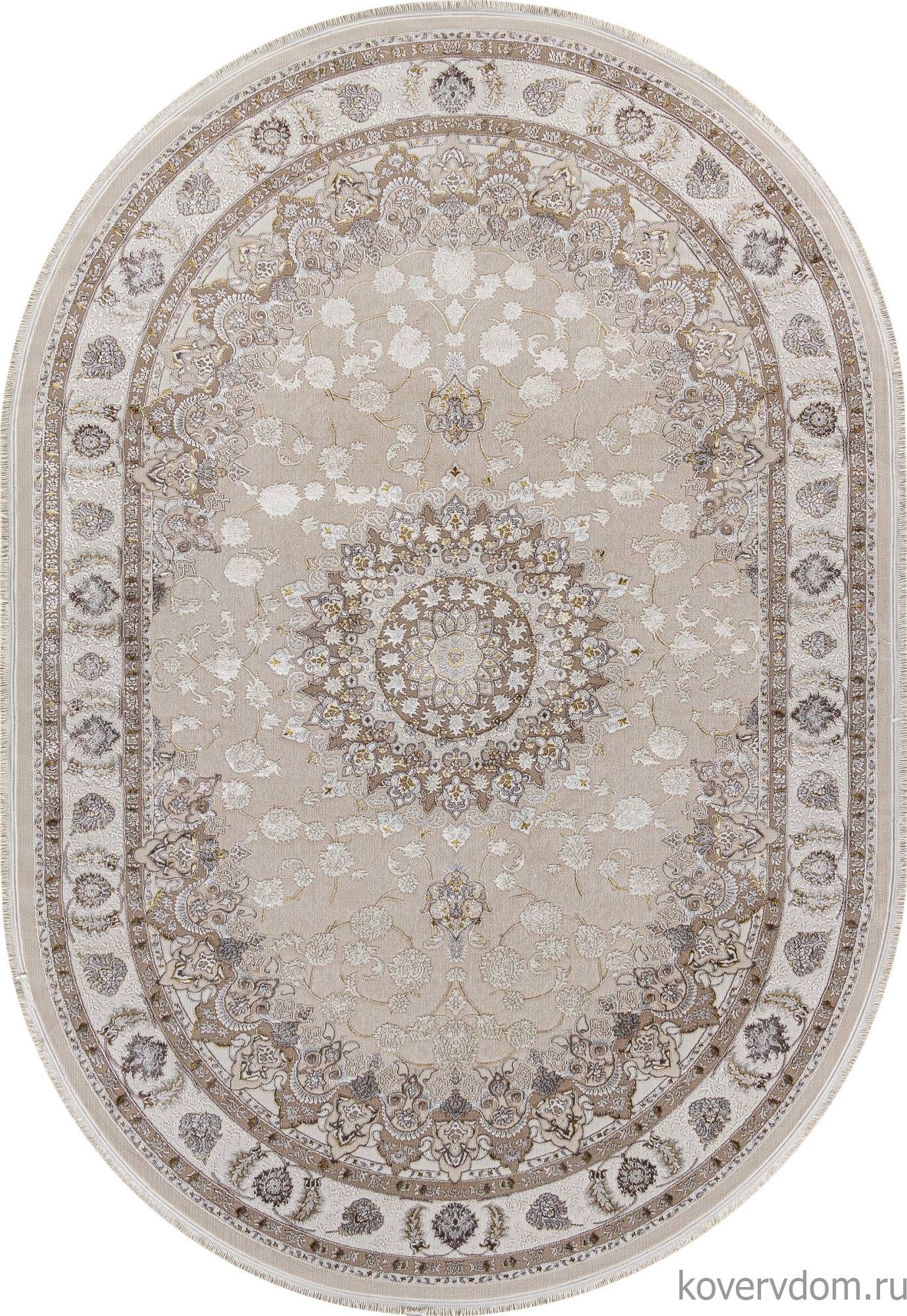 Ковер ZARINA A050B L.BEIGE / CREAM Овал Ковер ZARINA A050B L.BEIGE / CREAM Овал