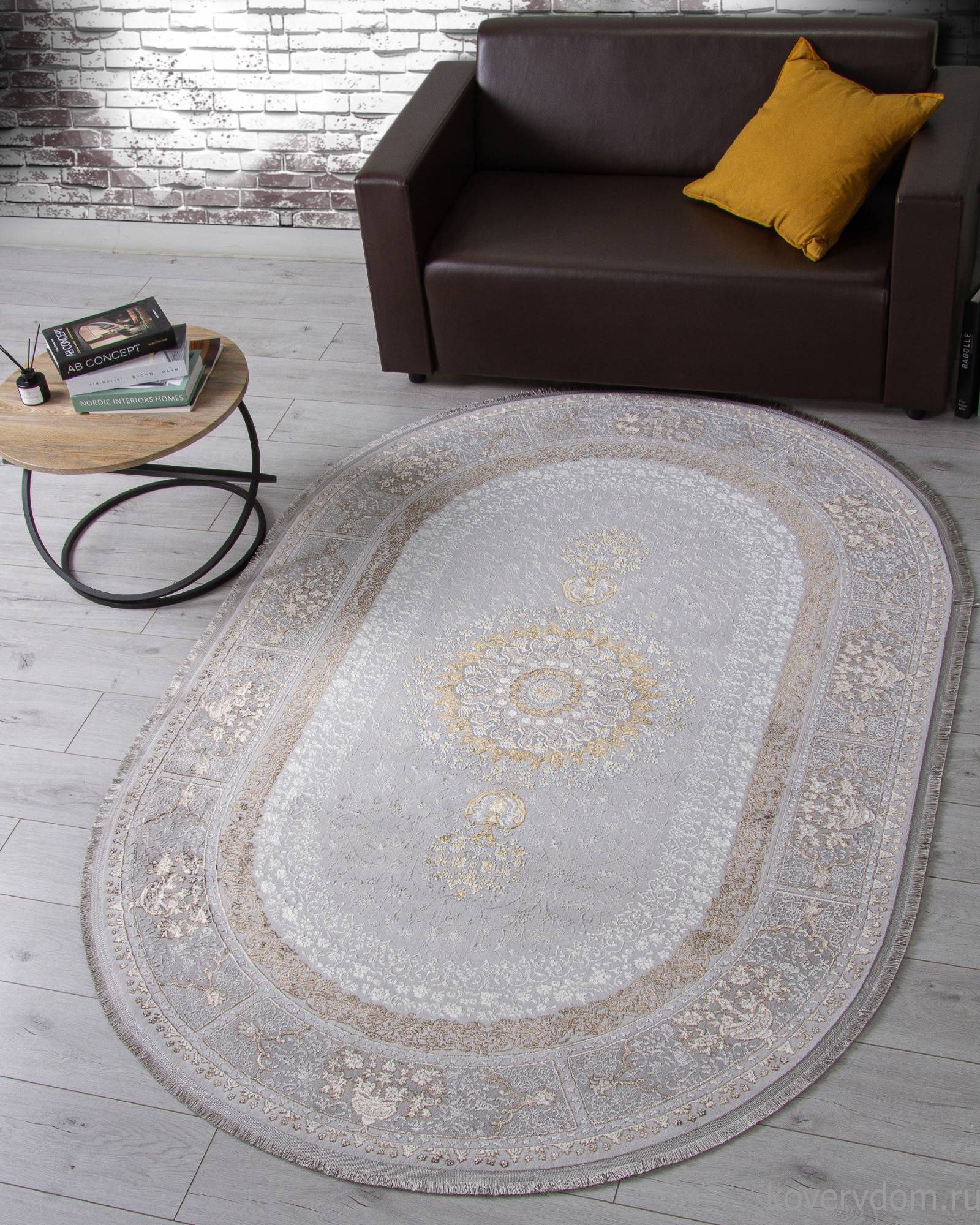 Ковер ZARINA A053B LIGHT GREY SHRINK / LIGHT GREY SHRINK Овал Ковер ZARINA A053B LIGHT GREY SHRINK / LIGHT GREY SHRINK Овал