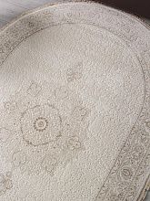Ковер из Турции из полипропилена Jasmine 35901Y CREAM / CREAM Овал