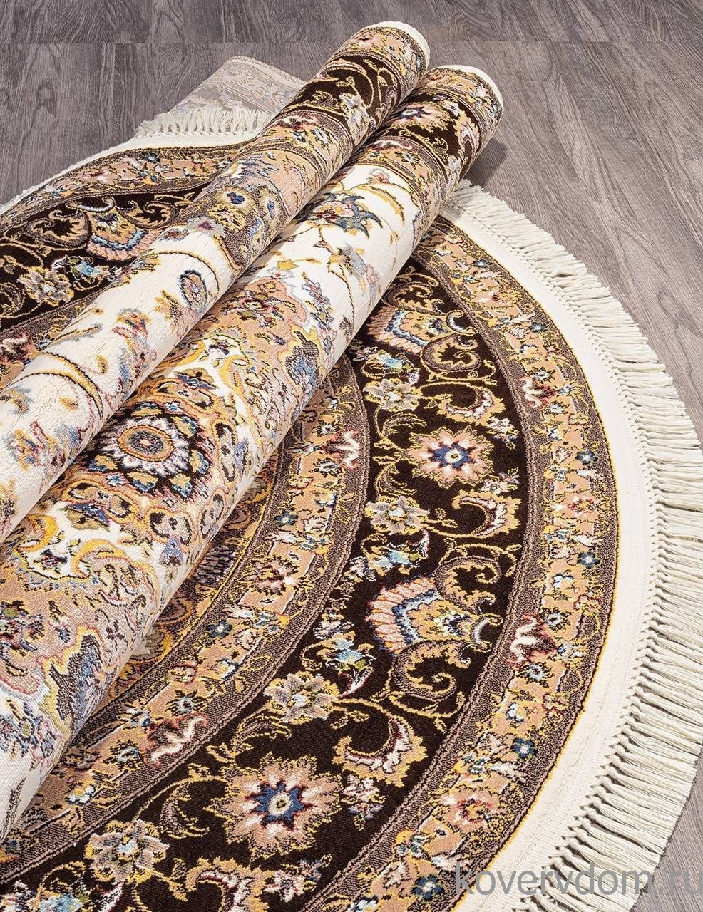 Ковер ARAVIA D158 CREAM-BROWN Овал Ковер ARAVIA D158 CREAM-BROWN Овал