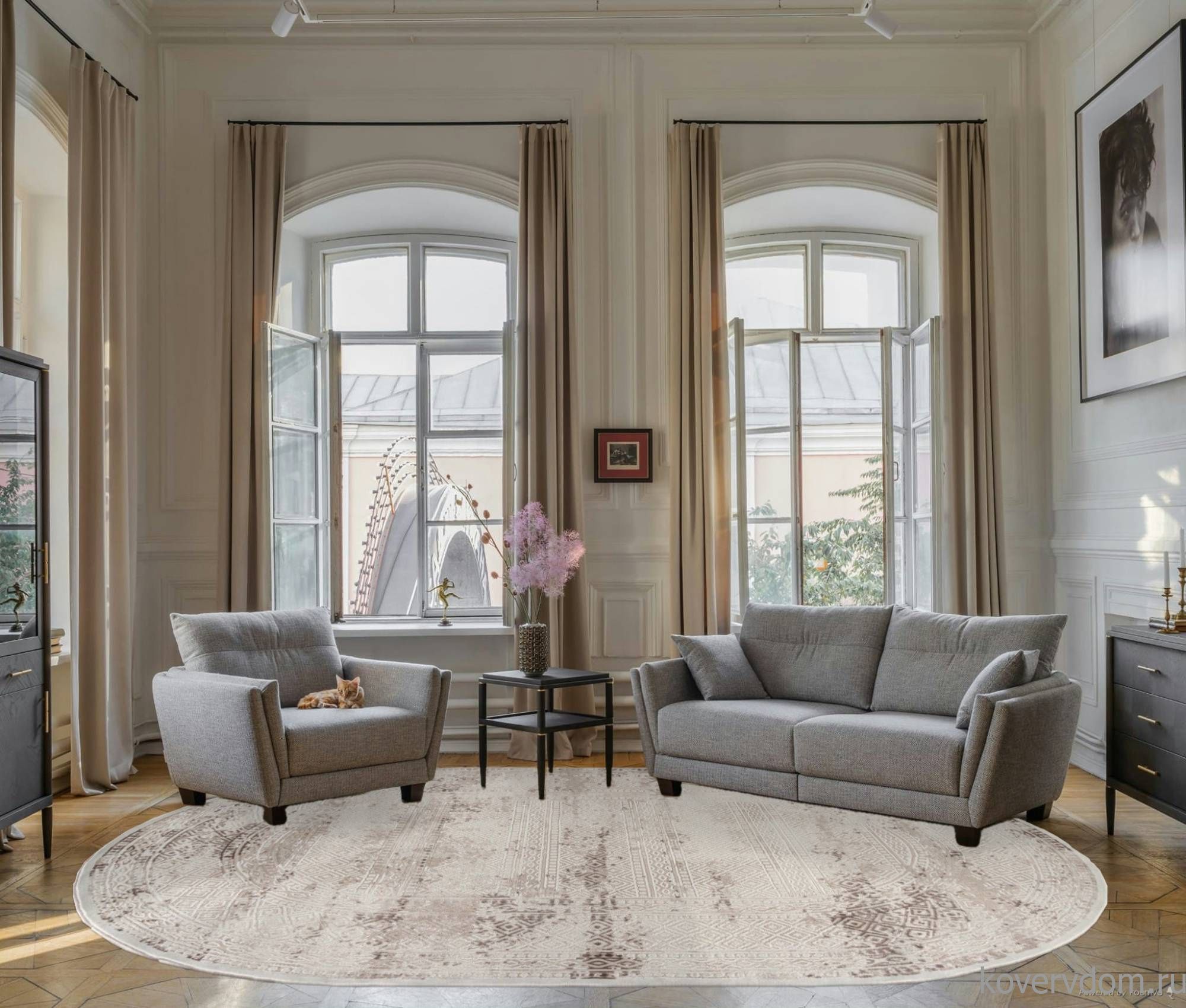 Ковер MEXX MX019 BEIGE Овал