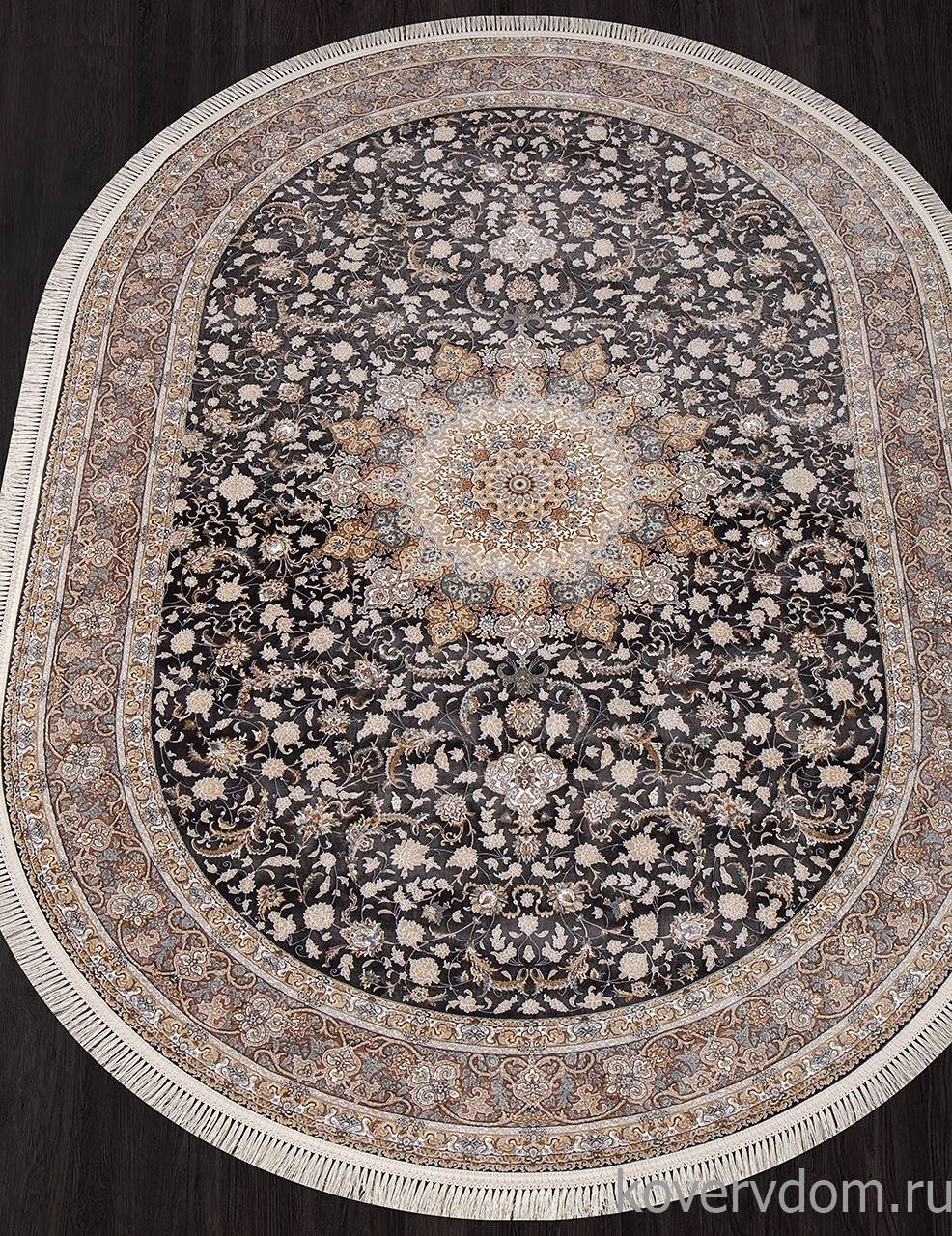 Ковер FARSI 1200 G120 DARK GRAY Овал Ковер FARSI 1200 G120 DARK GRAY Овал
