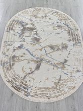 Ковер из Турции синий MOSSO 27243A GRY / NAVY Овал