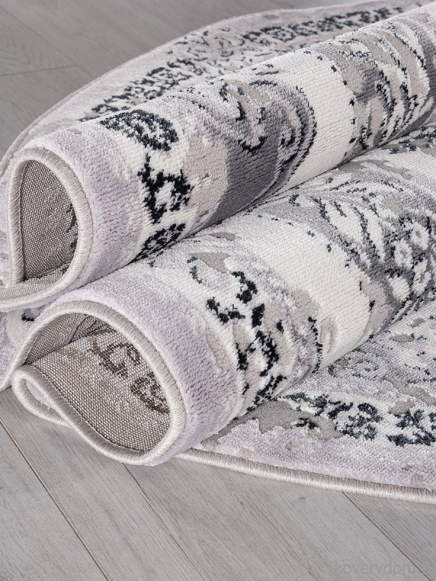 Ковер PALERMO F290 DARK GRAY Овал