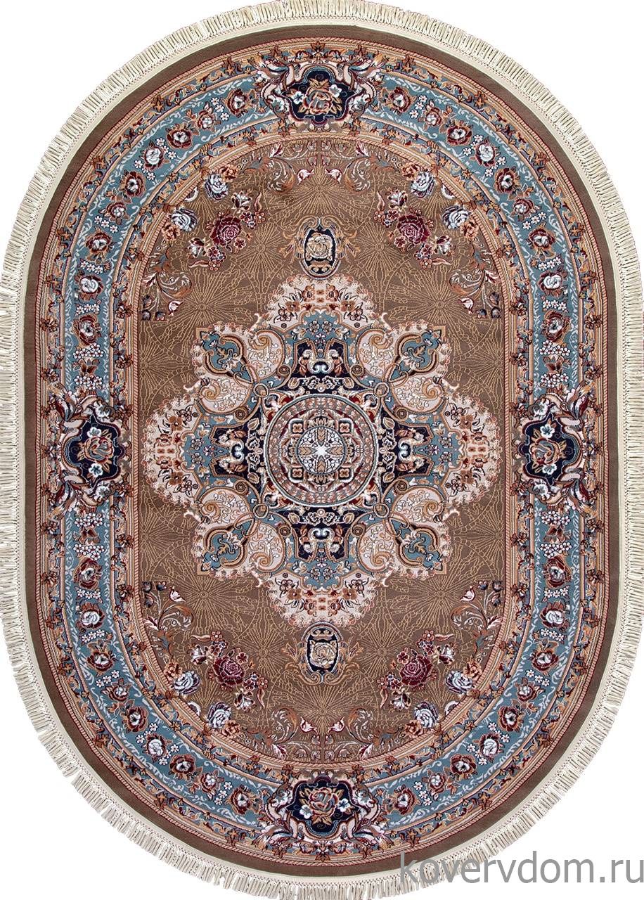 Ковер SHAHREZA D727 BROWN Овал Ковер SHAHREZA D727 BROWN Овал
