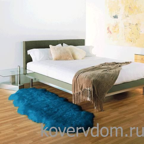 Овчина высокоплотная (накидка/ковер) ДВОЙНАЯ океан Овчина высокоплотная (накидка/ковер) ДВОЙНАЯ океан