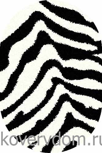 Ковер SHAGGY ULTRA s604 BONE-BLACK Овал Ковер SHAGGY ULTRA s604 BONE-BLACK Овал