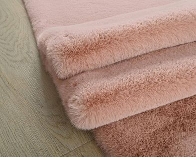 Ковер из искусственного меха RABBIT PREMIUM MS1000 PINK
