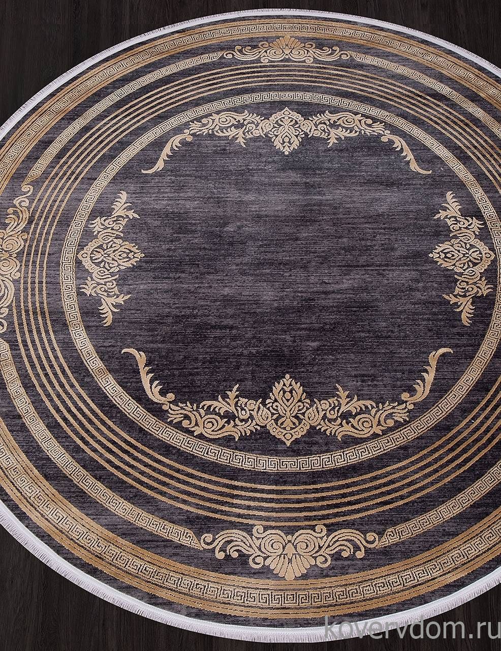 Ковер MILANO 21071Y D.GREY / L.YELLOW Круг