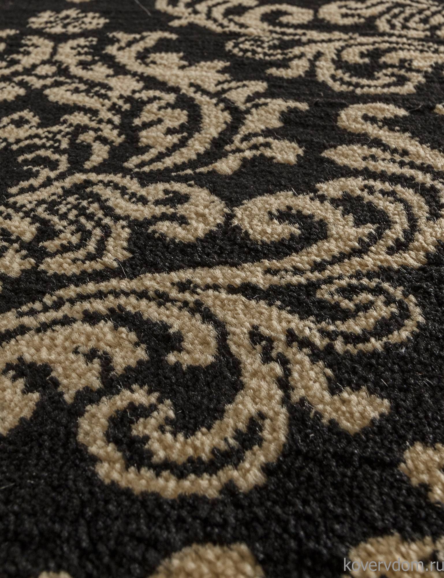 Ковер IZMIR D716 BLACK-BEIGE Овал