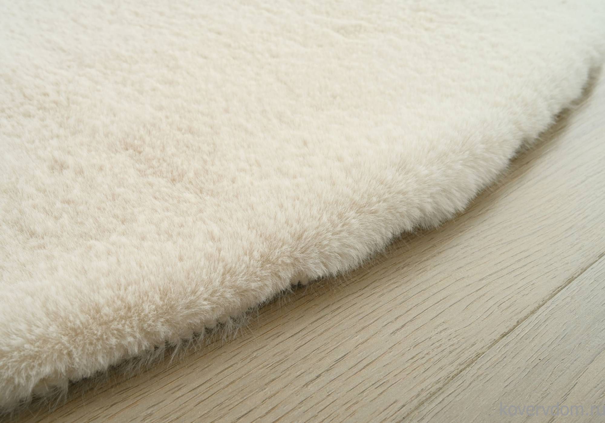 Ковер из искусственного меха RABBIT PREMIUM MS1000 CREAM Круг
