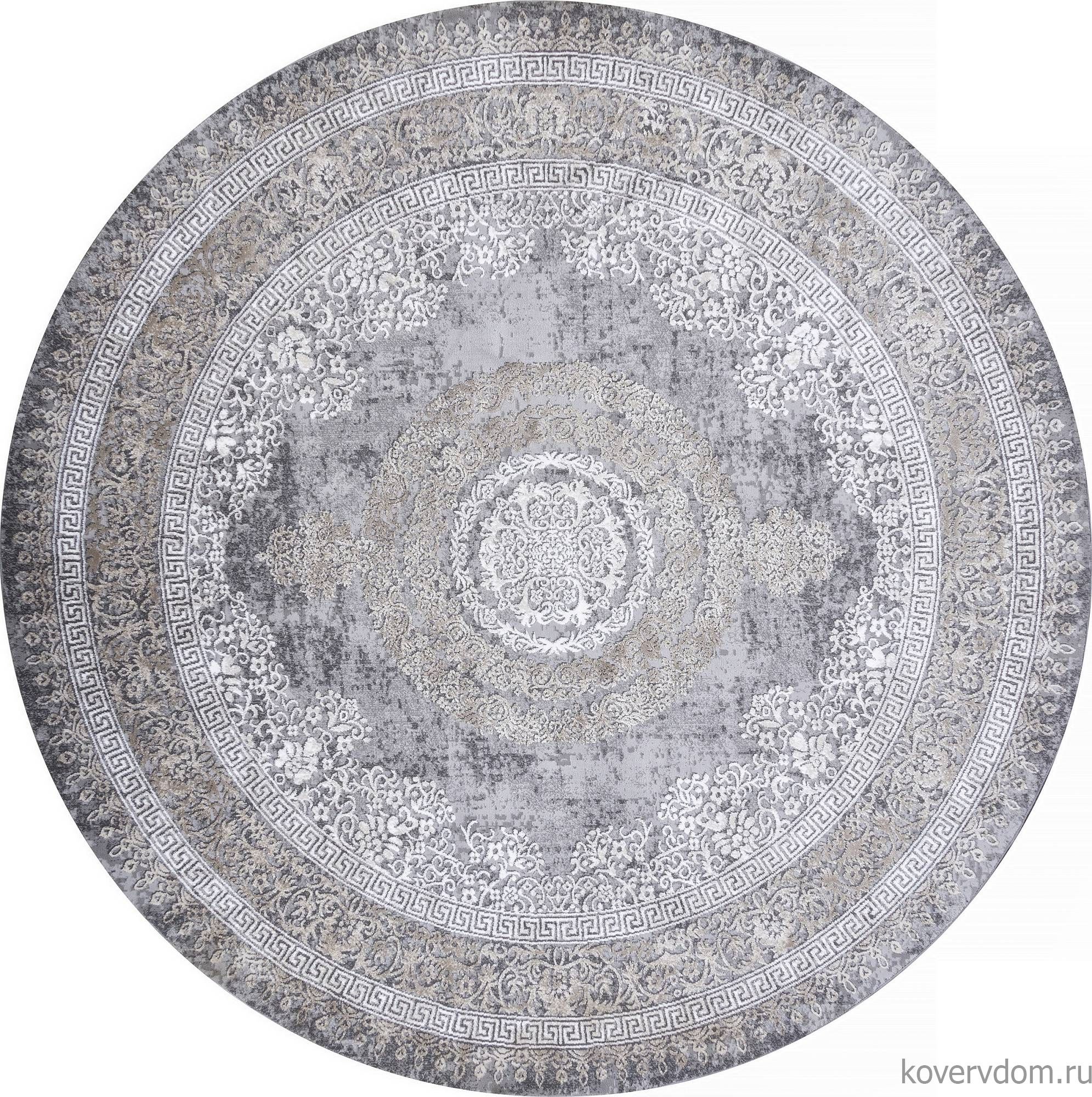 Ковер ARMINA 04073C GREY / BROWN Круг Ковер ARMINA 04073C GREY / BROWN Круг