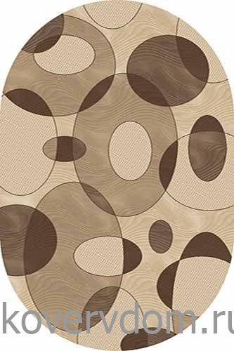 Ковер MEGA CARVING 8436 BEIGE Овал