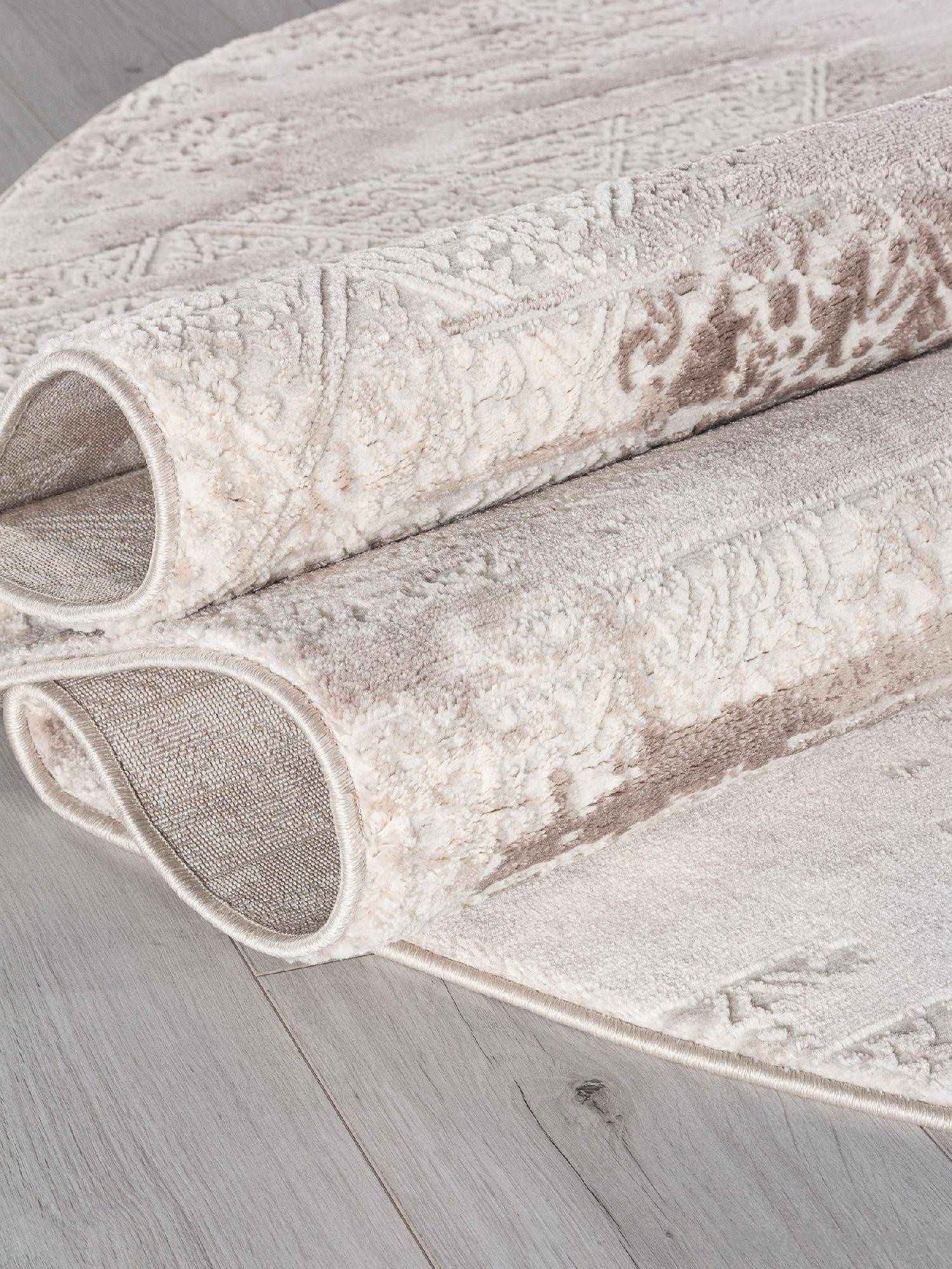 Ковер BRAND O2118 680 CREAM / BROWN Овал